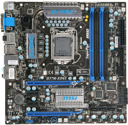 MSI H57M-ED65 LGA 1156 (Socket H) micro ATX