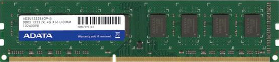 ADATA AX3U1333GB2G8-2G memory module 4 GB 2 x 2 GB DDR3 240-pin DIMM