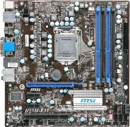 MSI H55M-E33 LGA 1156 (Socket H) micro ATX