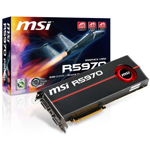 MSI R5970-P2D2G 2 GB GDDR5