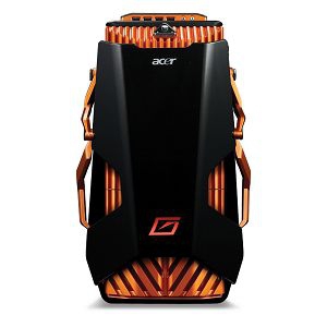 Acer Aspire Predator G7750-110 Intel® Core™ i7 i7-930 4 GB DDR3-SDRAM 1 TB AMD Radeon HD 5850 Windows 7 Home Premium Desktop PC Black, Orange