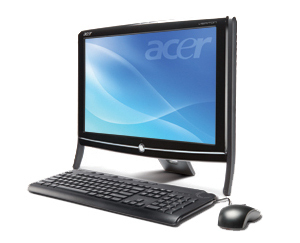 Acer Veriton Z280G Intel Pentium Mobile N270 47 cm (18.5") 1366 x 768 pixels 2 GB DDR2-SDRAM 500 GB Intel® GMA 950 Windows 7 Professional Black