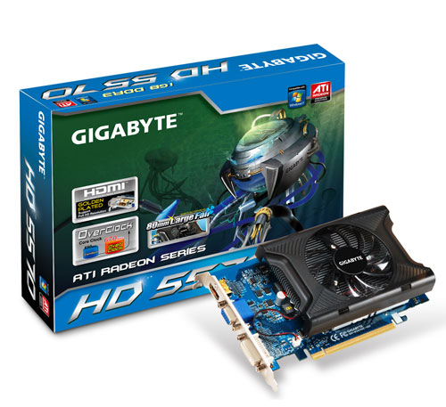 GIGABYTE GV-R557OC-1GL graphics card 1 GB GDDR3