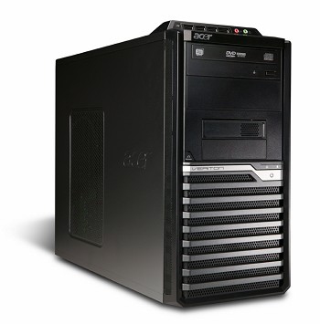 Acer Veriton M490G Intel® Core™ i3 i3-560 4 GB DDR3-SDRAM 320 GB Intel® HD Graphics Windows 7 Professional Mini Tower PC Black image 1