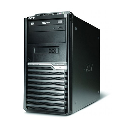 Acer Veriton M480G – Win7, E6300 Intel® Core™2 Duo 2 GB DDR3-SDRAM 160 GB Intel® GMA X4500 Windows 7 Professional Tower PC Black image 1
