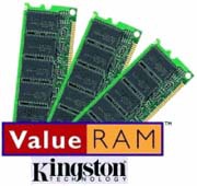 Kingston Technology ValueRAM Memory 128MB DDR 400MHz nonECC DIMM CL3 memory module 184-pin DIMM