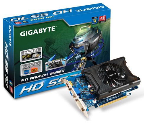 GIGABYTE R557OGI graphics card AMD 1 GB GDDR3