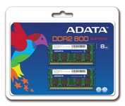 ADATA SU2S800C4G6-2 memory module 8 GB 2 x 4 GB DDR2 200-pin SO-DIMM
