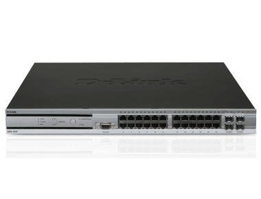 D-Link DWS-3026 network switch Managed L2+ Power over Ethernet (PoE) Black