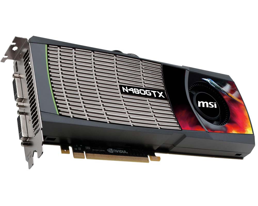 MSI N480GTX-M2D15 graphics card GeForce GTX 480 1.5 GB GDDR5