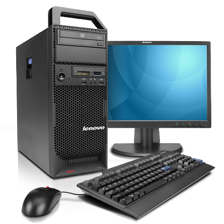 Lenovo ThinkStation S20 + 24" monitor Intel® Xeon® 3000 Sequence W3530 6 GB DDR3-SDRAM Windows 7 Professional Tower Workstation