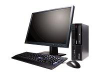 Lenovo ThinkCentre M58 + ThinkVision L197 Intel® Pentium® E5400 2 GB DDR3-SDRAM 320 GB Intel® GMA 4500M Windows 7 Professional PC Black