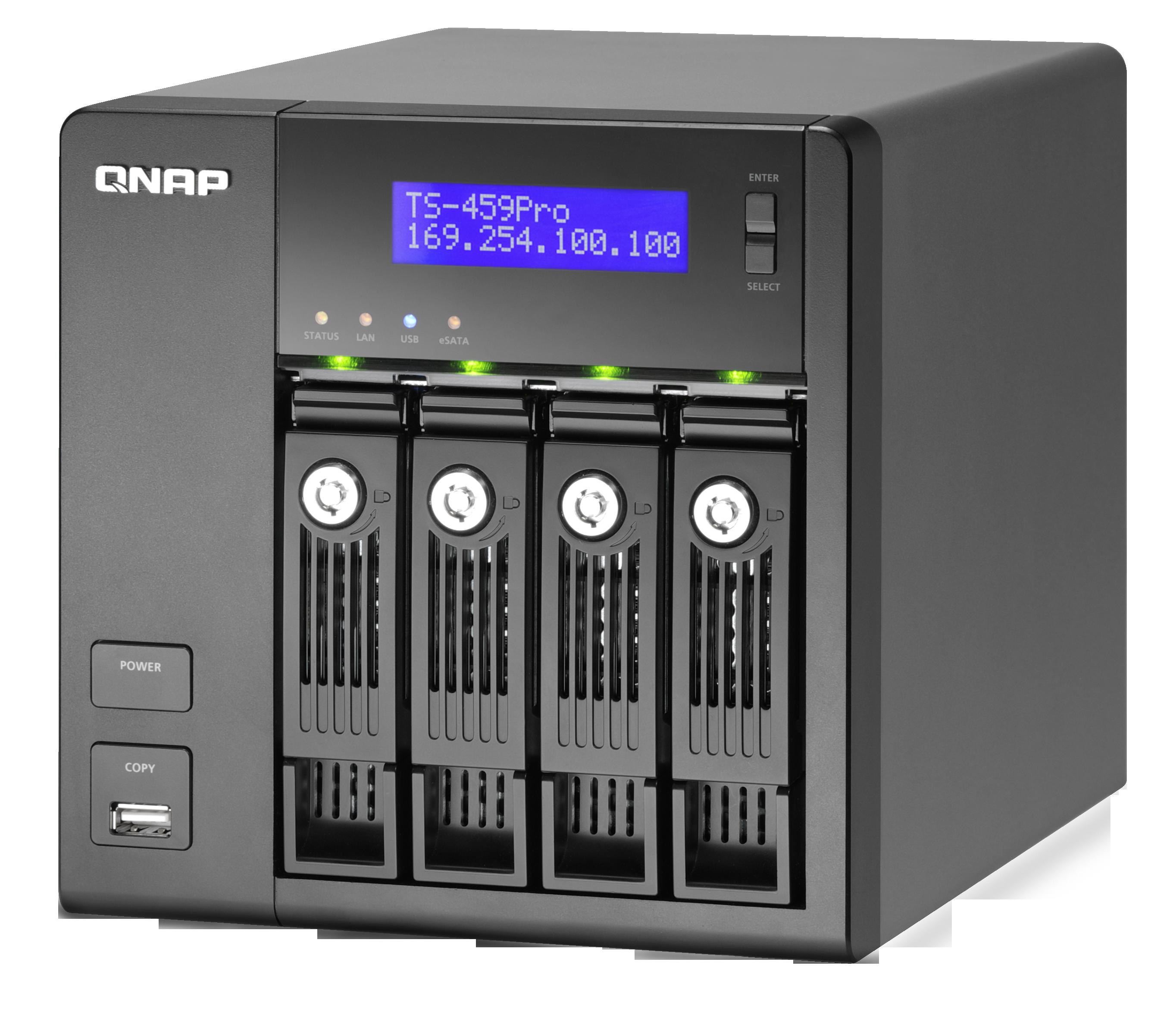 QNAP TS-459 Pro/2TB Tower Intel Atom® D510 1 GB DDR2