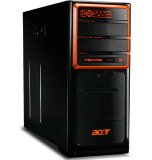 Acer Aspire M7720 Intel® Pentium® D 920 6 GB DDR3-SDRAM 750 GB Windows Vista Home Premium Tower PC Black, Orange
