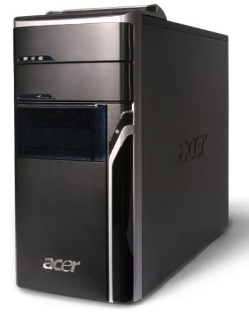 Acer Aspire M5100 Intel® Itanium® 9550 4 GB DDR2-SDRAM 320 GB AMD Radeon X1200 Windows Vista Home Premium Tower PC Black