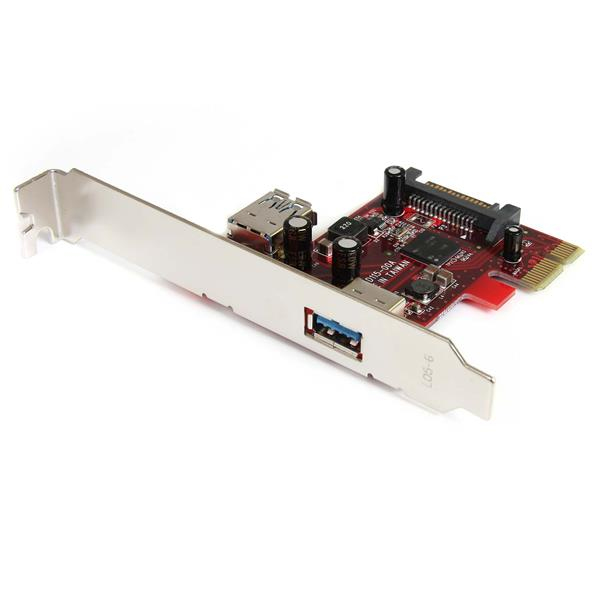 StarTech.com 2 port PCI Express SuperSpeed USB 3.0 Card with UASP Support - 1 Internal 1 External - Dual Port PCIe USB 3.0 Adapter (PEXUSB3S11) - USB adapter - PCIe 2.0 low profile - USB, USB 2.0, USB 3.0 - 2 ports - for StarTech.com 4-Port