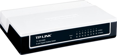 TP-Link TL-SG1008D + TG-3269 network switch Unmanaged