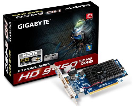 GIGABYTE R545O5I graphics card AMD GDDR3