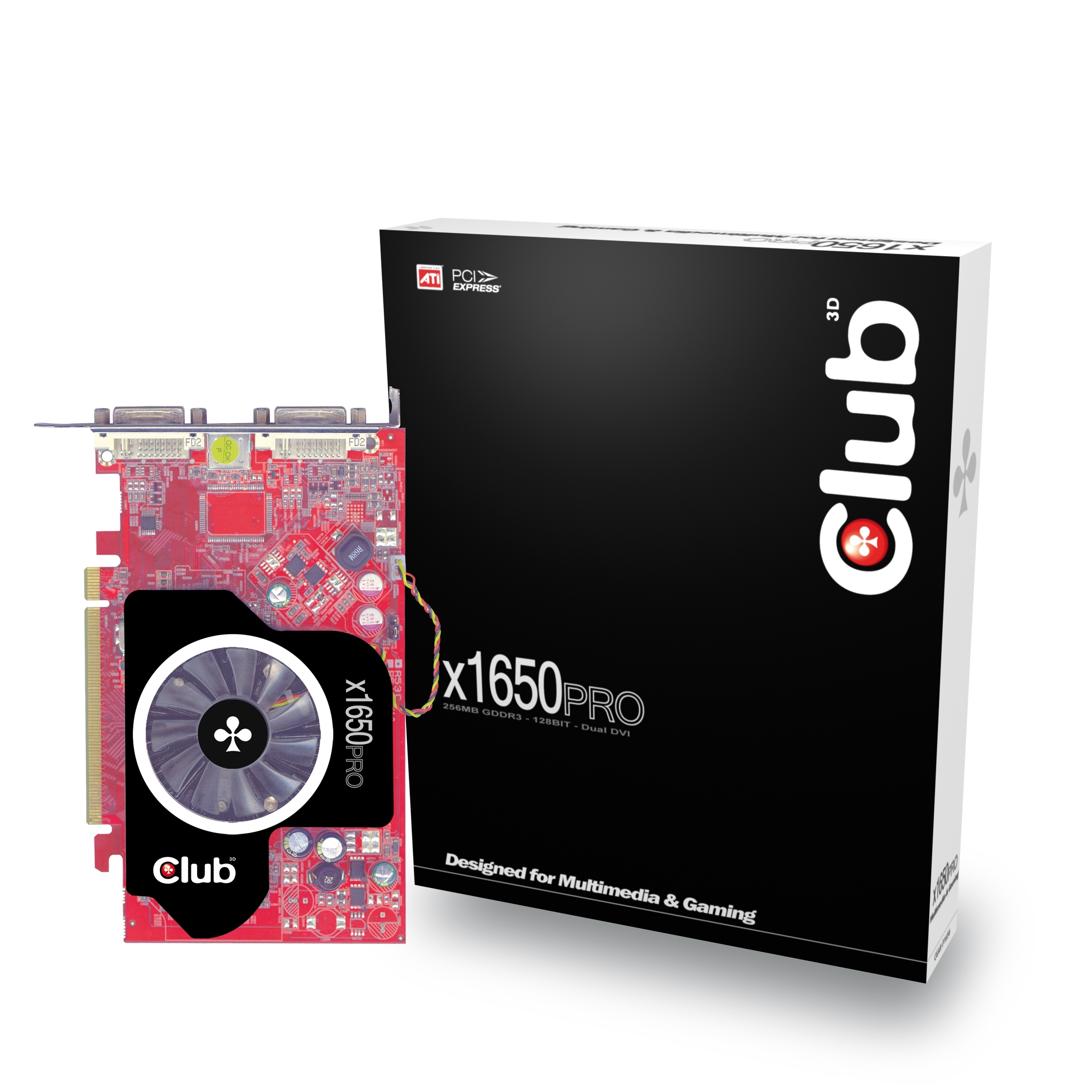 CLUB3D X1650PRO 256MB, DDR3 GDDR3