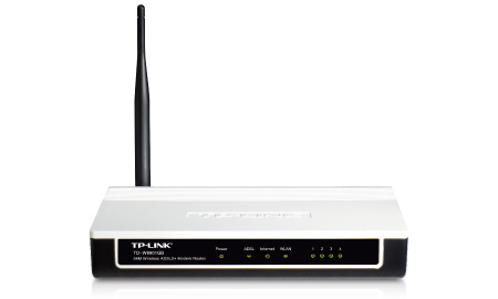 TP-Link TD-W8901GB wireless router Black, White
