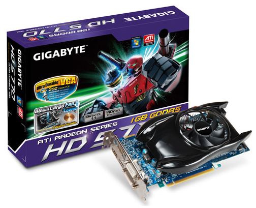 GIGABYTE R577UGD graphics card AMD 1 GB GDDR5