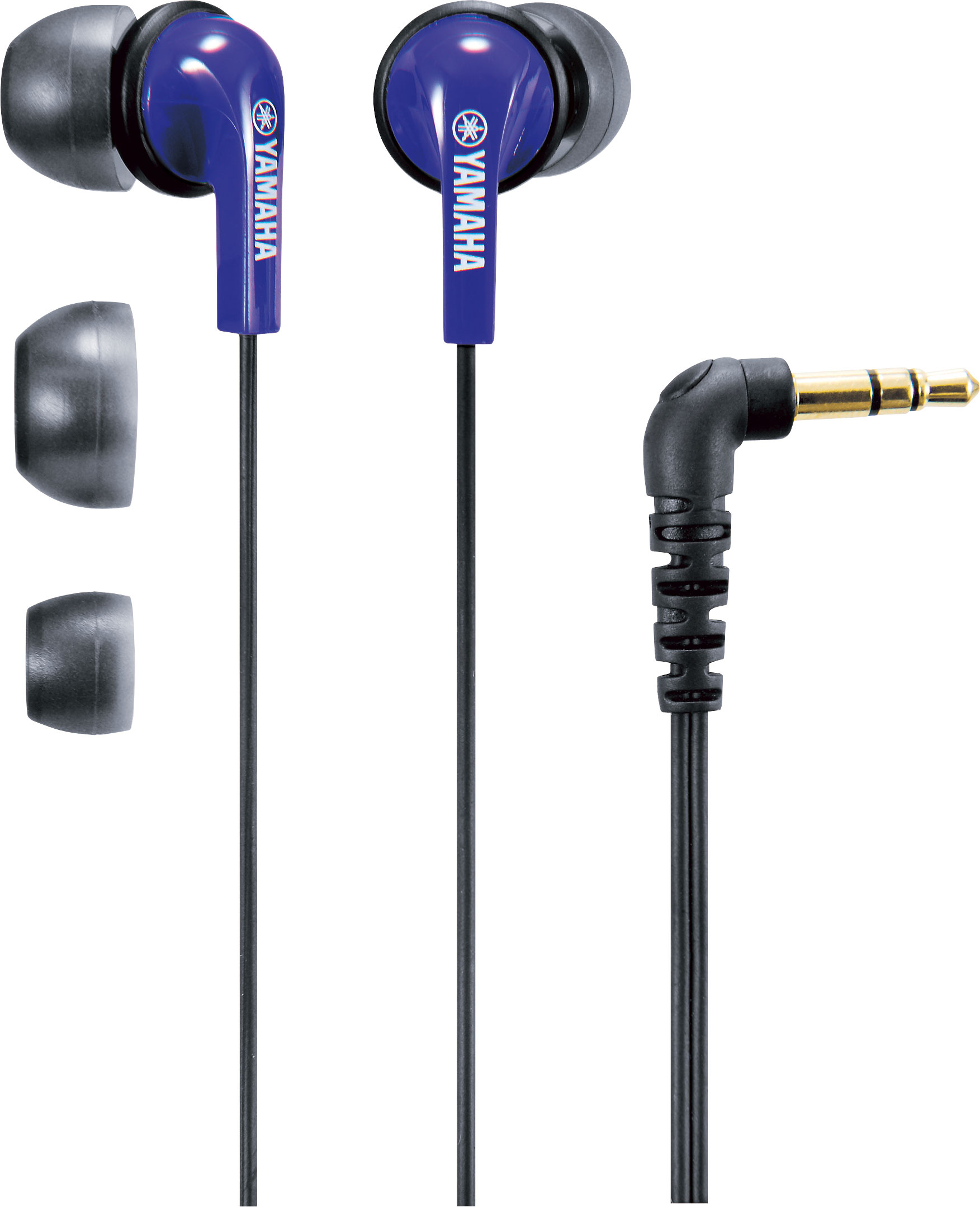 Yamaha EPH-20 Headphones Wired Black, Blue image 1