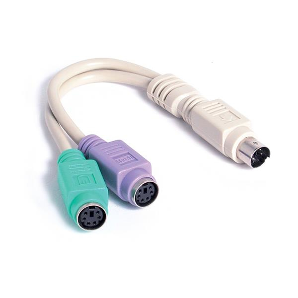 StarTech.com 6in PS/2 Keyboard Mouse Splitter Cable Adapter …