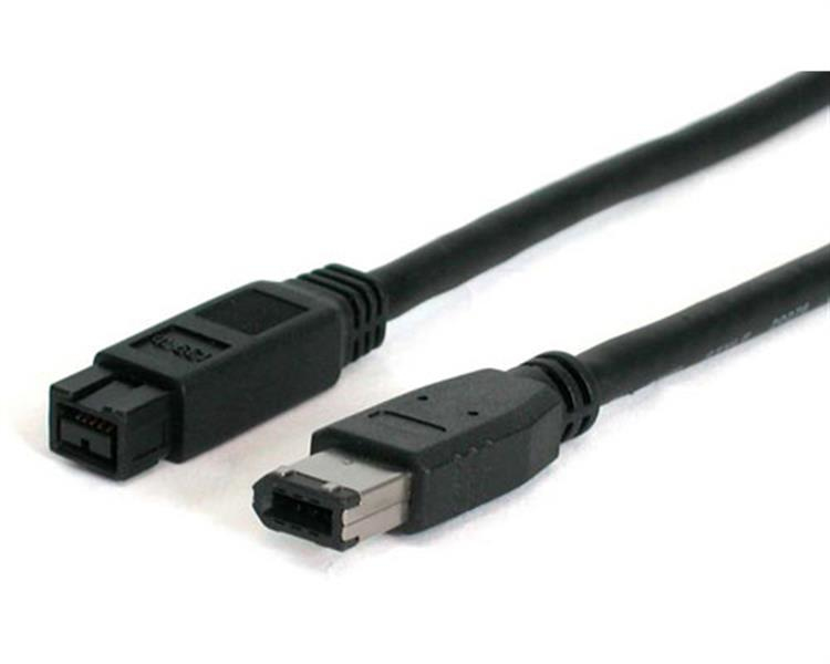 StarTech.com 6 ft IEEE-1394 Firewire Cable 9-6 M/M - IEEE 1394 cable - 6 pin FireWire (M) to FireWire 800 (M) - 6 ft - black - 1394_96_6 - IEEE 1394 cable - 6 pin FireWire (M) to FireWire 800 (M) - 6 ft - black - for P/N: BNDTB1394B3, EC1394B2, MPEX1394B3