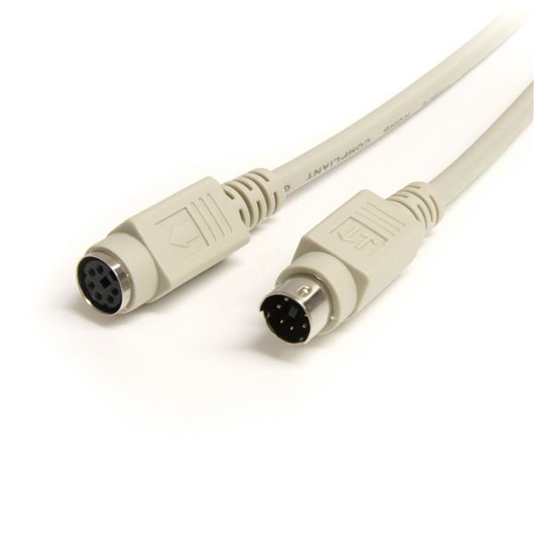 StarTech.com 6 ft. PS/2 Keyboard/Mouse Extension Cable PS2-kablar 1,83 m Beige