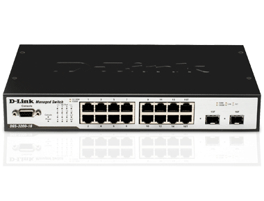 D-Link DGS-3200-16 network switch Managed L2 Power over Ethernet (PoE) Black