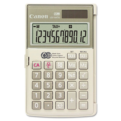 Canon LS-154TG - Pocket calculator - 12 digits - solar panel, battery