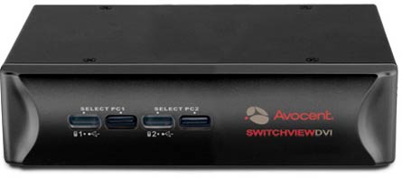 Vertiv DVI 2-port KVM switch Black