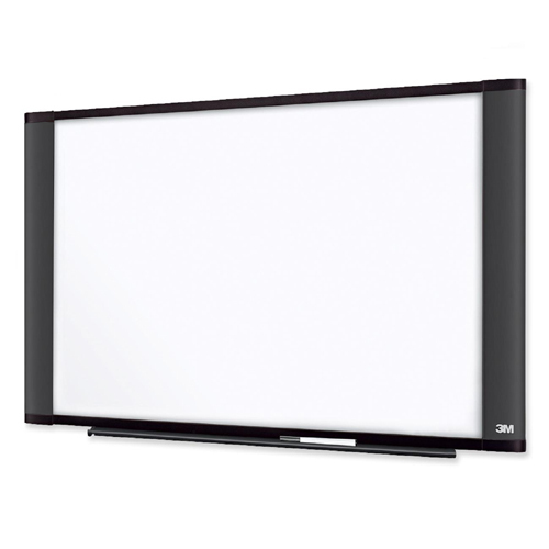 3M Wide Screen Style - Whiteboard - wall mountable - 48 in x 35.98 in - melamine - graphite frame