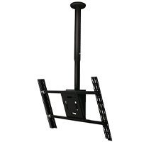 B-Tech BT8427 1651 cm 65 Nero (BTEBT8427/B - Adjustable Drop Universal Flat Screen Ceiling Mount with Tilt)