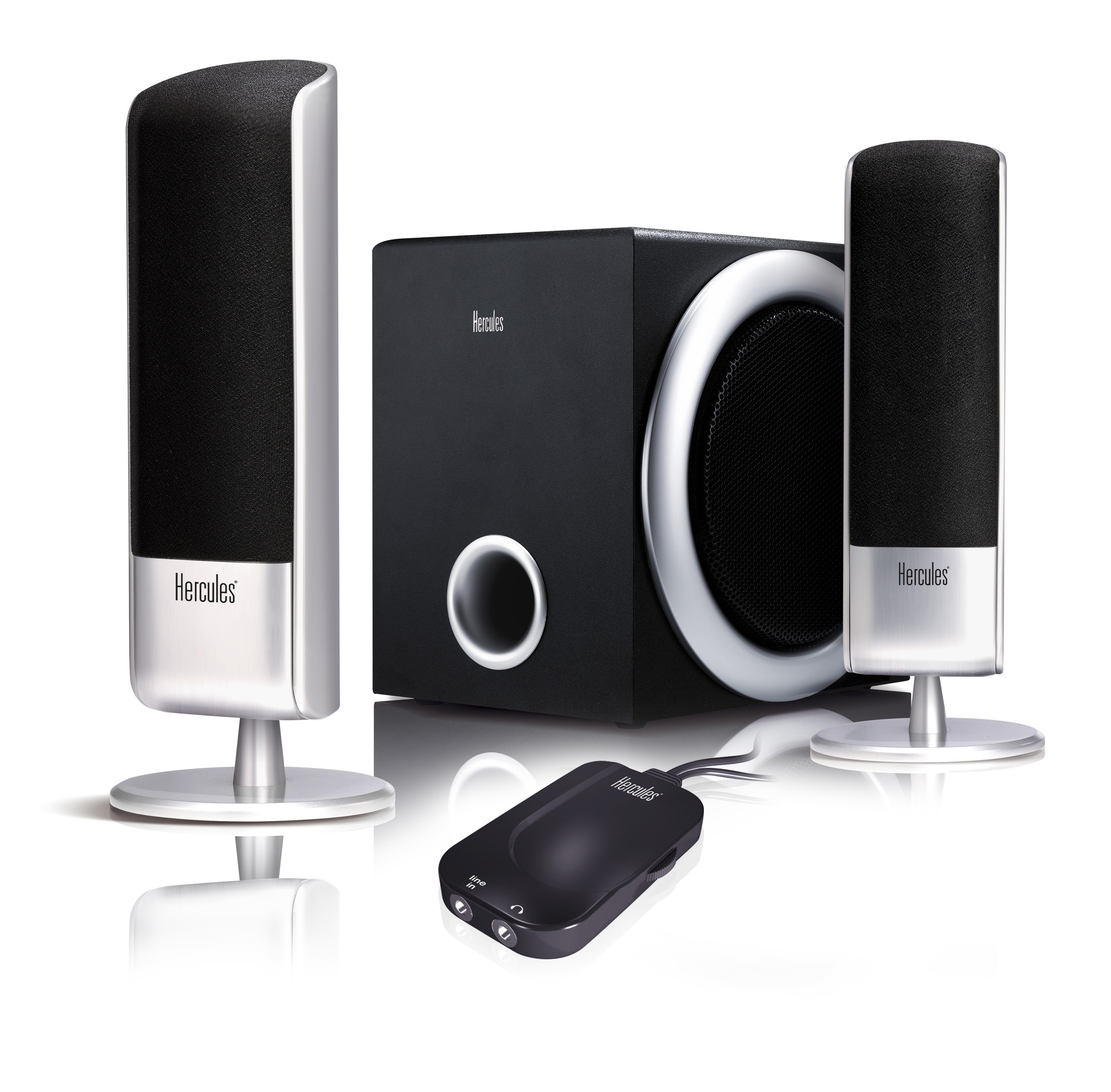 Hercules XPS 2.1 20 speaker set 10 W 2.1 channels image 1