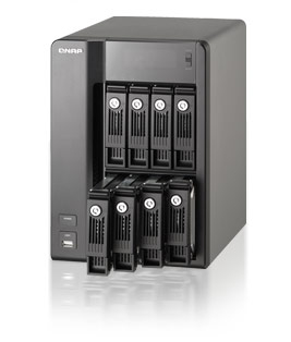 QNAP TS-809-PRO-EU-B NAS/storage server Intel® Core™2 Duo 2 GB 0 TB