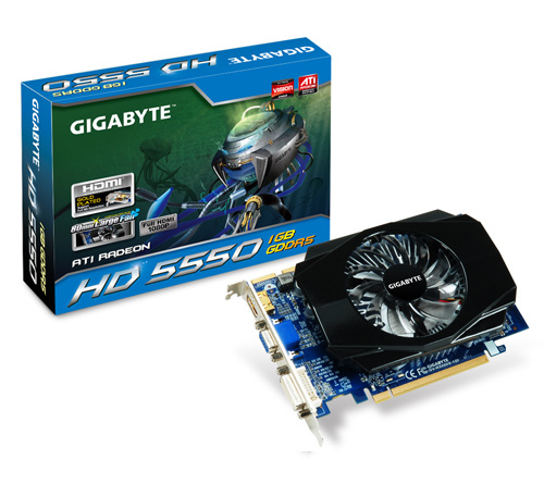 GIGABYTE GV-R555D5-1GI graphics card AMD 1 GB GDDR5