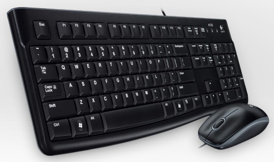 Logitech Desktop MK120 [FR] black/noir