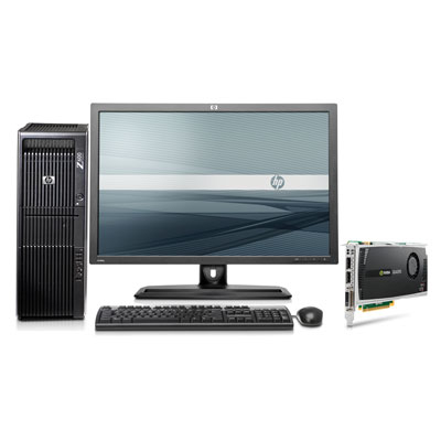 HP Z600 + NVIDIA Quadro FX1800 + ZR24w Intel® Xeon® 5000 Sequence E5630 6 GB DDR3-SDRAM Windows 7 Professional Minitower Workstation
