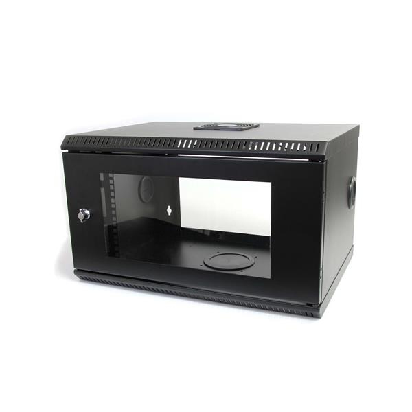 StarTech.com 6U Wall Mount Server Rack Cabinet Lockable Steel Door TAA RK619WALL
