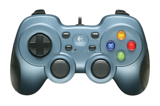 Logitech Rumble Gamepad F510  blau/schwarz