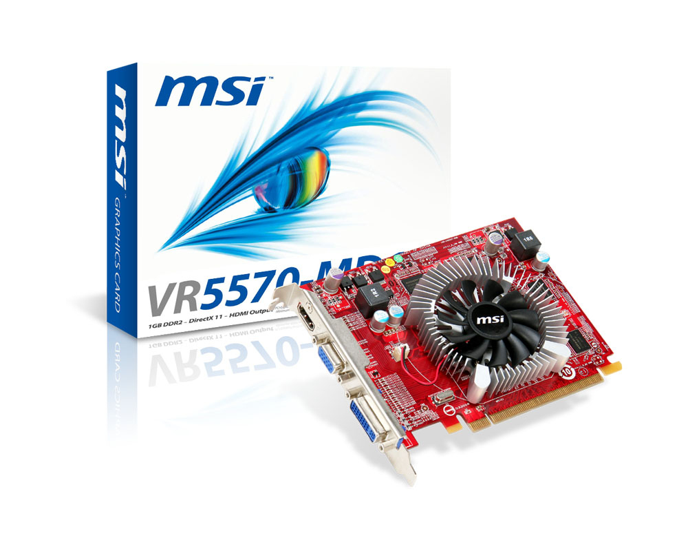 MSI VR5570-MD1G graphics card AMD 1 GB GDDR2