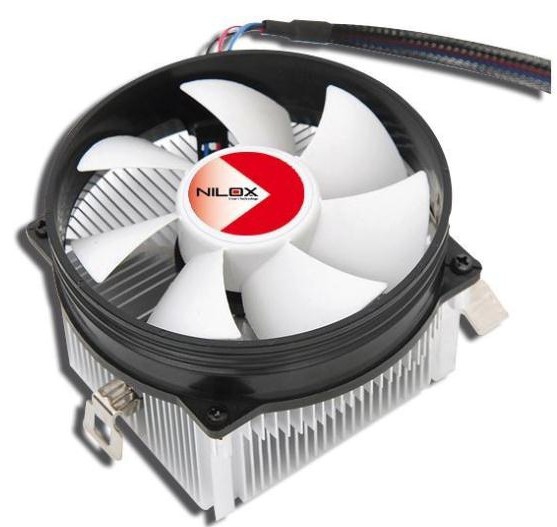 Nilox 03NX019225002 computer cooling system Processor Cooler 9.2 cm Black, Silver image 1