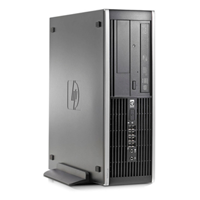 HP Compaq 8000 + Monitor Intel® Core™2 Duo E8400 2 GB DDR3-SDRAM 500 GB Intel 4500 Windows 7 Professional SFF PC Black