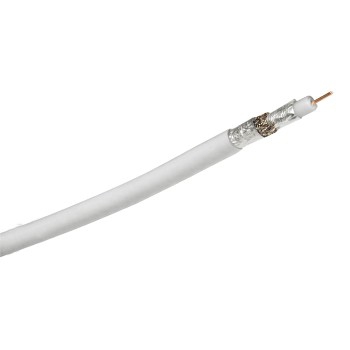Hama 00086669 cavo coassiale 10 m Bianco