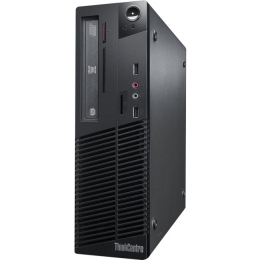 Lenovo ThinkCentre M70e Intel® Core™2 Duo E8500 2 GB DDR3-SDRAM 250 GB Windows 7 Professional SFF PC Black