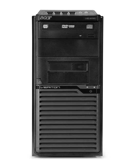 Acer Veriton M275 Intel® Pentium® E5700 2 GB DDR3-SDRAM 320 GB Intel® GMA X4500 Windows 7 Professional Tower PC Black image 1