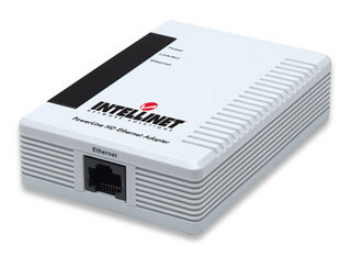 محول شبكة Intellinet 503280 PowerPlug - 200 ميجابت/ثانية