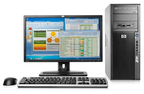 HP Z200 MT + 2x ZR22w Intel® Core™ i3 i3-540 2 GB DDR3-SDRAM Windows 7 Professional Minitower Workstation