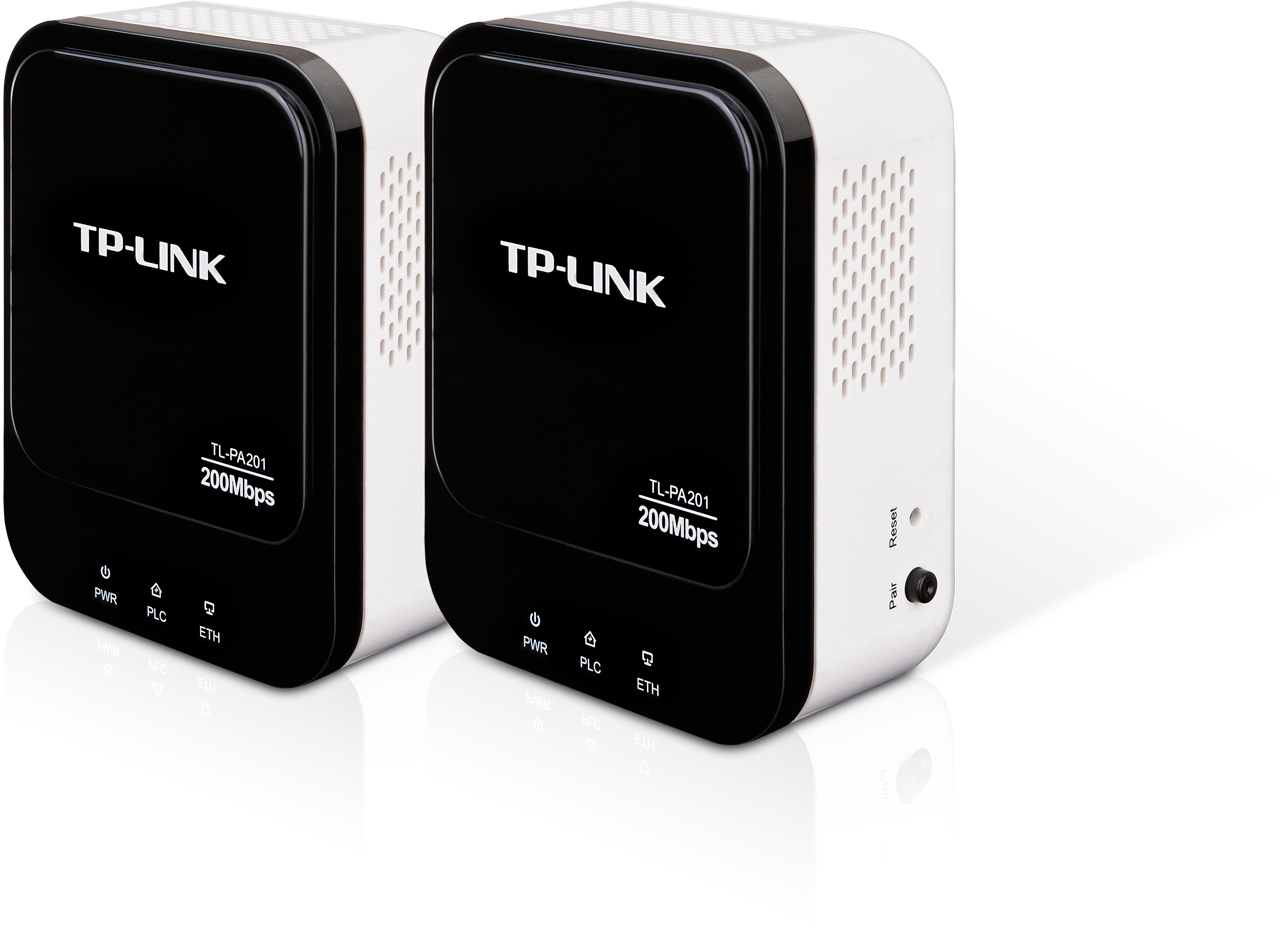 TP-Link 200Mbps Powerline Ethernet Adapter Kit, Mini Size, HomePlug AV, Twin Pack 200 Mbit/s